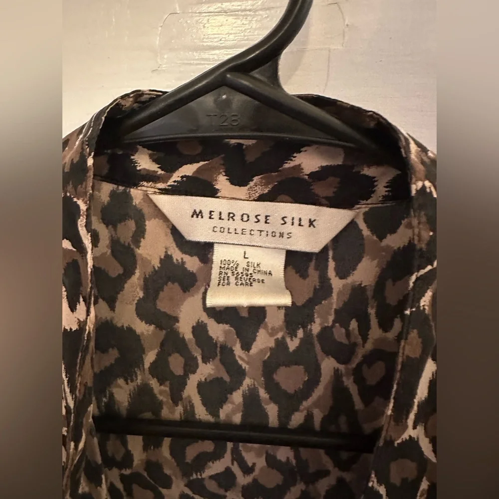 silk button down - Picture 2 of 3